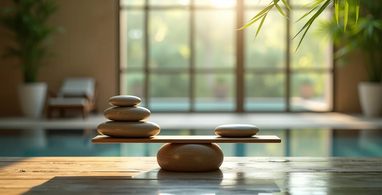 Calcul de rentabilité d'un forfait médecines douces avec balance symbolique