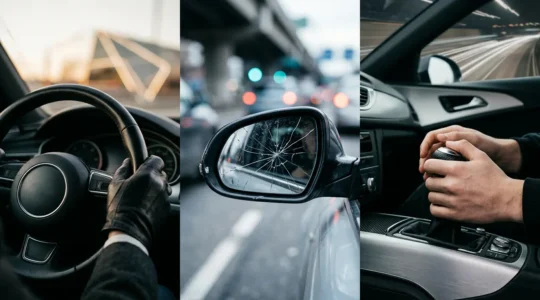 Composition visuelle montrant différents profils de conducteurs et leur impact sur le calcul de l'assurance automobile